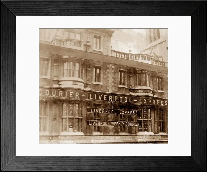 Framed Print : Liverpool Express and Weekly Courier Head Office Framed Print : Liverpool Express and Weekly Courier Head Office