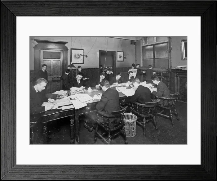 Framed Print : Publishing the Liverpool Express and Weekly Courier Framed Print : Publishing the Liverpool Express and Weekly Courier