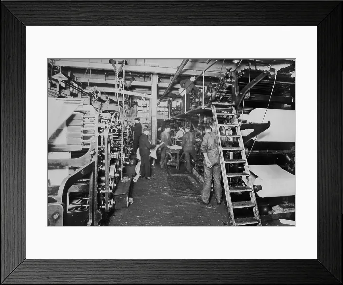 Framed Print : Publishing the Liverpool Express and Weekly Courier Framed Print : Publishing the Liverpool Express and Weekly Courier
