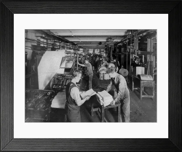 Framed Print : Publishing the Liverpool Express and Weekly Courier Framed Print : Publishing the Liverpool Express and Weekly Courier