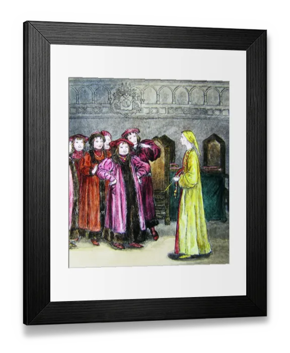 Framed Print : The Pied Piper of Hamelin by Kate Greenaway Victorian period Framed Print : The Pied Piper of Hamelin by Kate Greenaway Victorian period
