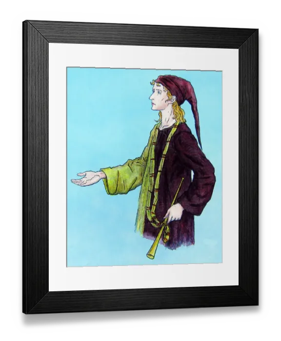 Framed Print : The Pied Piper of Hamelin by Kate Greenaway Victorian period Framed Print : The Pied Piper of Hamelin by Kate Greenaway Victorian period