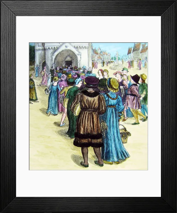 Framed Print : The Pied Piper of Hamelin by Kate Greenaway Victorian period Framed Print : The Pied Piper of Hamelin by Kate Greenaway Victorian period