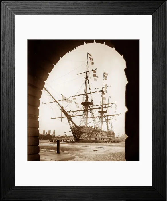 Framed Print : HMS Victory in 1928 Framed Print : HMS Victory in 1928