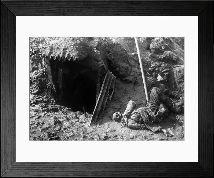 Framed Print : A German soldier at Beaumont Hamel in November 1916 Framed Print : A German soldier at Beaumont Hamel in November 1916