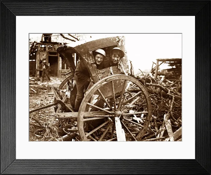 Framed Print : Hansom cab, Battle of Bazentin Ridge, Bazentin-le-Grand Framed Print : Hansom cab, Battle of Bazentin Ridge, Bazentin-le-Grand