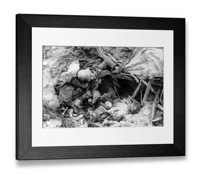 Framed Print : Dead German soldiers Ypres 31st July 1917 Framed Print : Dead German soldiers Ypres 31st July 1917