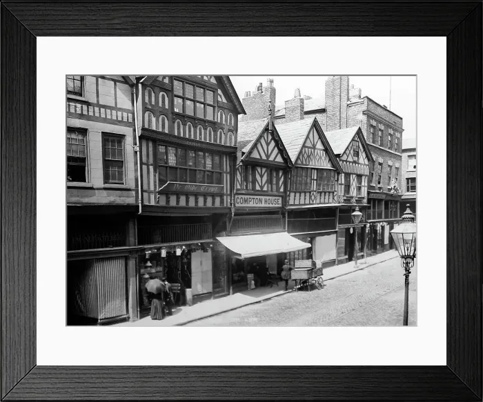 Framed Print : Bridge Street, Chester - Victorian period Framed Print : Bridge Street, Chester - Victorian period