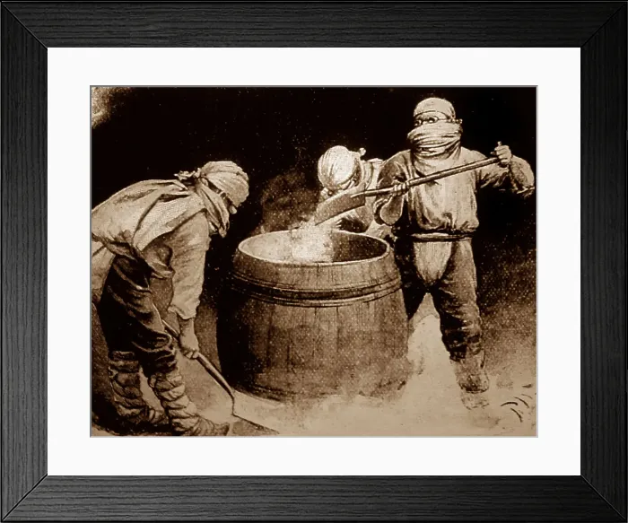Framed Print : Lead mining and production in Victorian England Framed Print : Lead mining and production in Victorian England