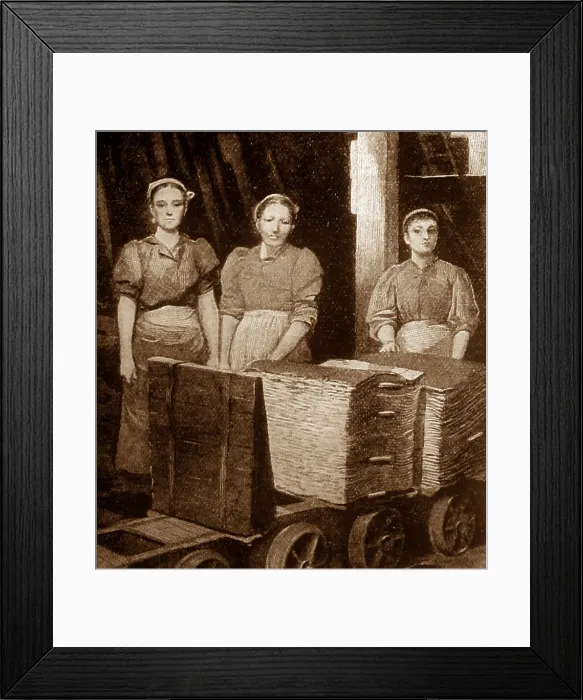 Framed Print : Lead mining and production in Victorian England Framed Print : Lead mining and production in Victorian England
