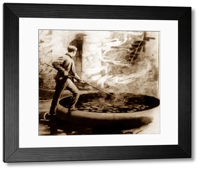 Framed Print : Lead mining and production in Victorian England Framed Print : Lead mining and production in Victorian England