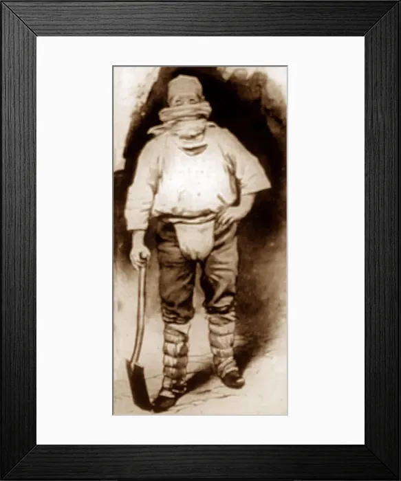 Framed Print : Lead mining and production in Victorian England Framed Print : Lead mining and production in Victorian England