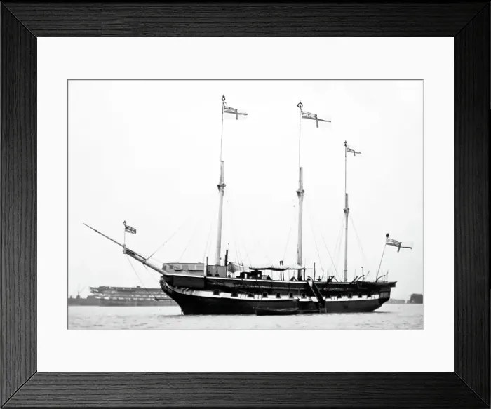 Framed Print : George IV Yacht at Southsea - early 1900s Framed Print : George IV Yacht at Southsea - early 1900s