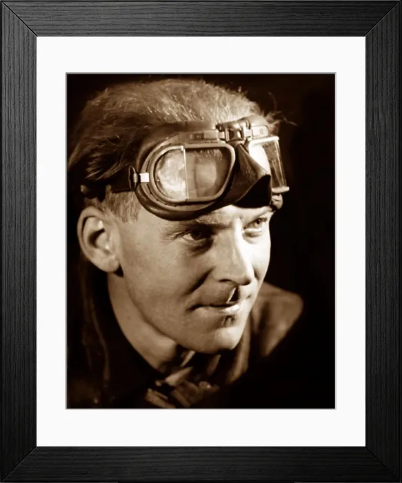 Framed Print : Portrait of a night pilot - probably 1920s Framed Print : Portrait of a night pilot - probably 1920s
