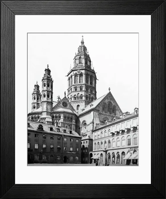 Framed Print : Mayence Cathedral, Germany, Victorian period Framed Print : Mayence Cathedral, Germany, Victorian period