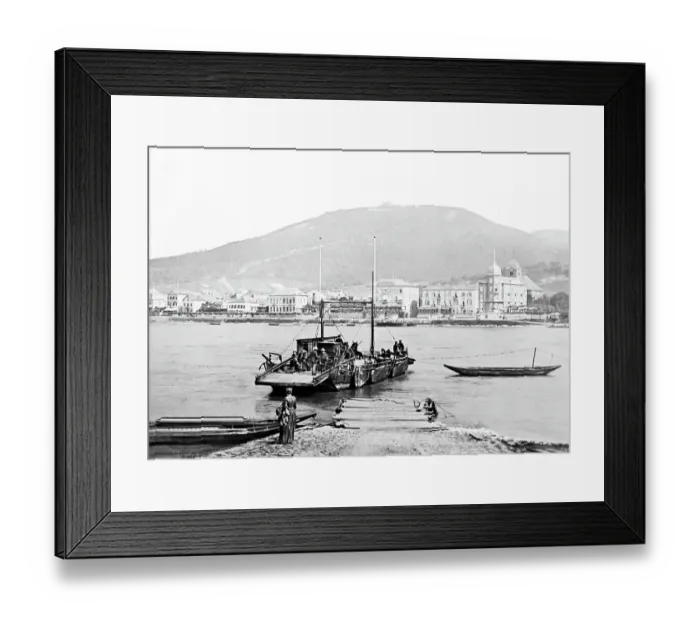 Framed Print : Konigswinter ferry across the Rhine, Germany Framed Print : Konigswinter ferry across the Rhine, Germany