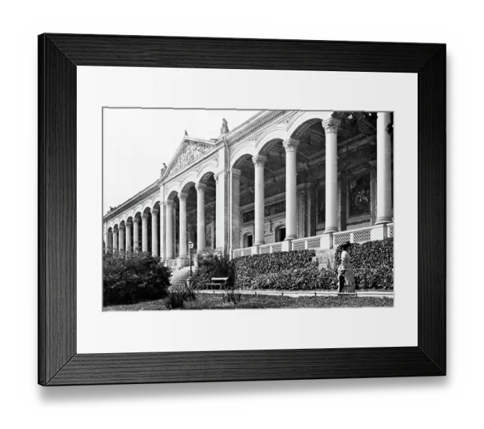 Framed Print : The Trinkhalle, Baden Baden, Germany, Victorian period Framed Print : The Trinkhalle, Baden Baden, Germany, Victorian period