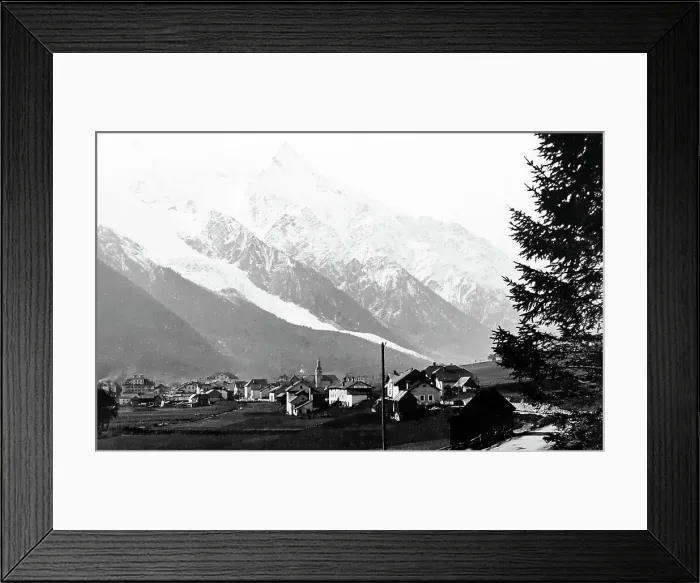 Framed Print : Chamonix and Mont Blanc, Victorian period