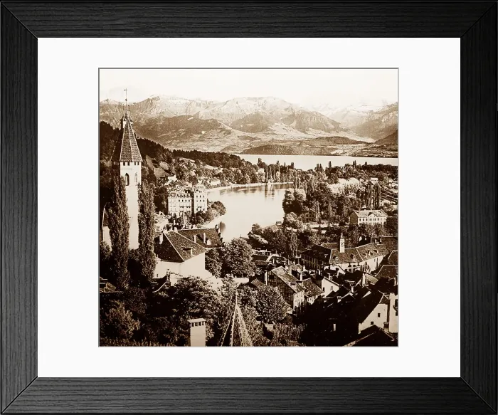 Framed Print : Thun and Lake Thun, Switzerland Framed Print : Thun and Lake Thun, Switzerland