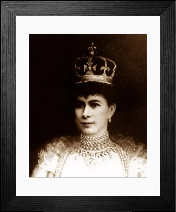 Framed Print : Queen Mary in Coronation Robes Framed Print : Queen Mary in Coronation Robes