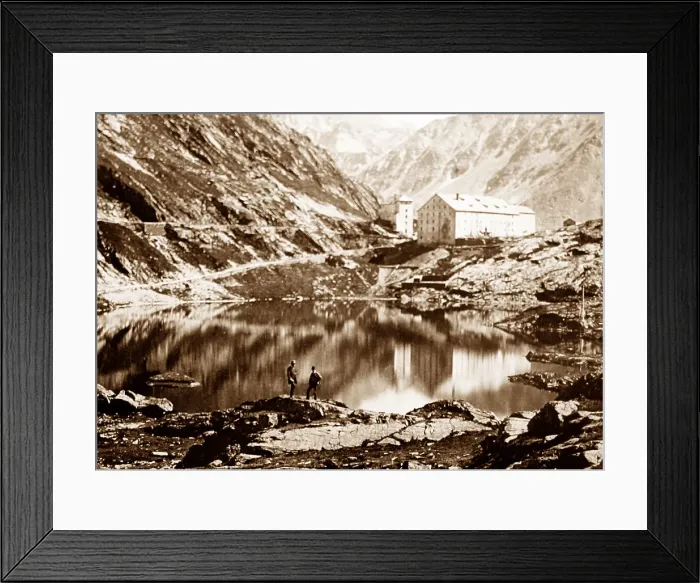 Framed Print : Saint Bernard Hospice, Switzerland Framed Print : Saint Bernard Hospice, Switzerland