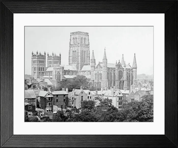 Framed Print : Durham Cathedral, Victorian period Framed Print : Durham Cathedral, Victorian period