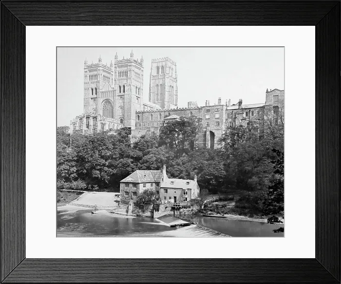 Framed Print : Durham Cathedral, Victorian period Framed Print : Durham Cathedral, Victorian period