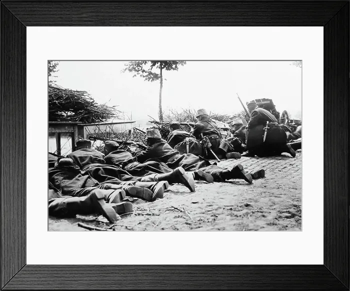 Framed Print : Belgian Infantry during WW1 Framed Print : Belgian Infantry during WW1