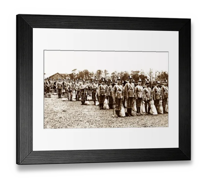 Framed Print : The Yorkshire Regiment, probably WW1 Framed Print : The Yorkshire Regiment, probably WW1