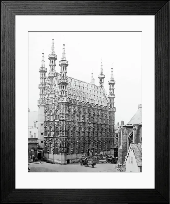 Framed Print : Leuven Cathedral, Belgium, Victorian period Framed Print : Leuven Cathedral, Belgium, Victorian period