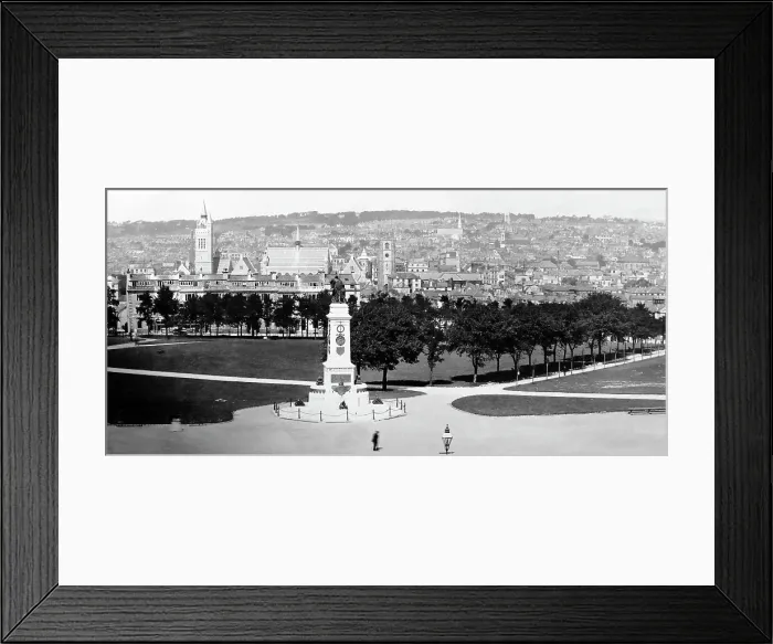 Framed Print : Plymouth from Smeaton's Tower, Victorian period Framed Print : Plymouth from Smeaton's Tower, Victorian period