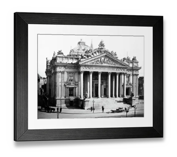 Framed Print : The Bourse, Brussels, Victorian period Framed Print : The Bourse, Brussels, Victorian period