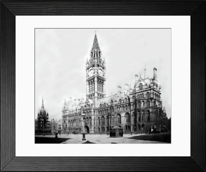 Framed Print : The Town Hall, Manchester, Victorian period Framed Print : The Town Hall, Manchester, Victorian period
