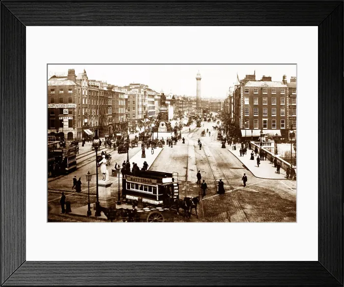 Framed Print : Sackville Street, Dublin, Victorian period Framed Print : Sackville Street, Dublin, Victorian period