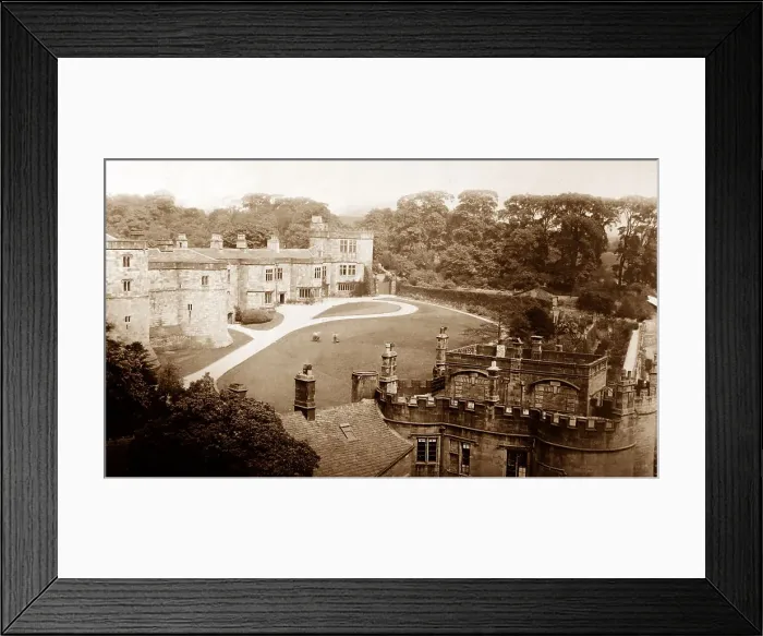 Framed Print : Skipton Castle, Victorian period Framed Print : Skipton Castle, Victorian period