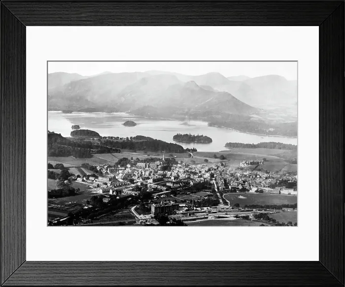 Framed Print : Keswick and Derwentwater, Victorian period Framed Print : Keswick and Derwentwater, Victorian period