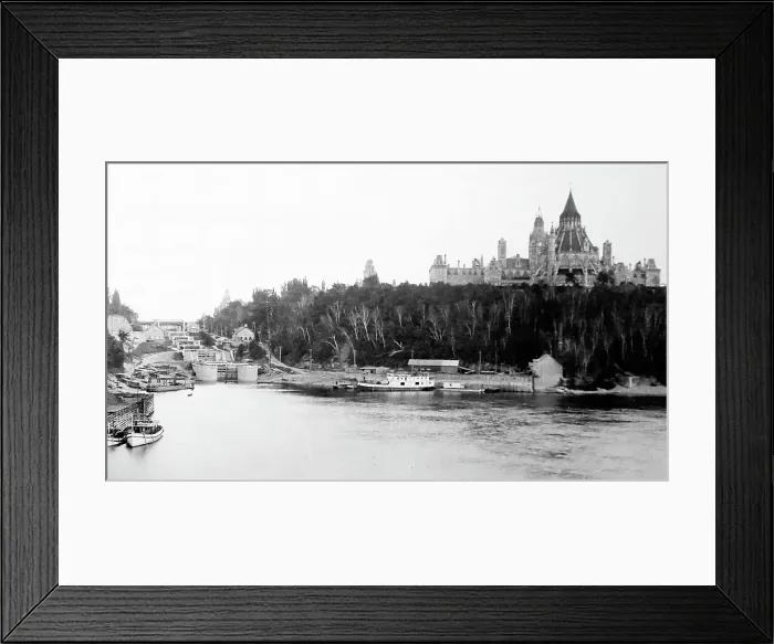 Framed Print : Ottowa Government Buildings and the Rideau Canal Locks Framed Print : Ottowa Government Buildings and the Rideau Canal Locks