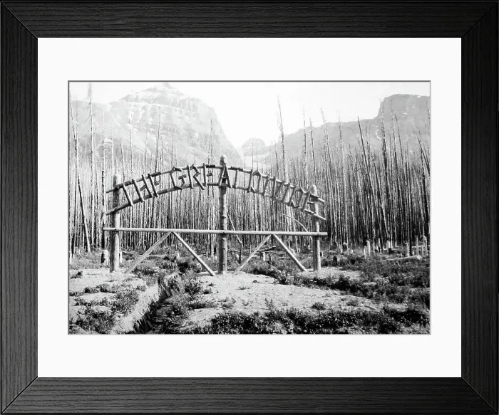 Framed Print : Great Divide boundary bewteen Alberta and British Columbia Framed Print : Great Divide boundary bewteen Alberta and British Columbia