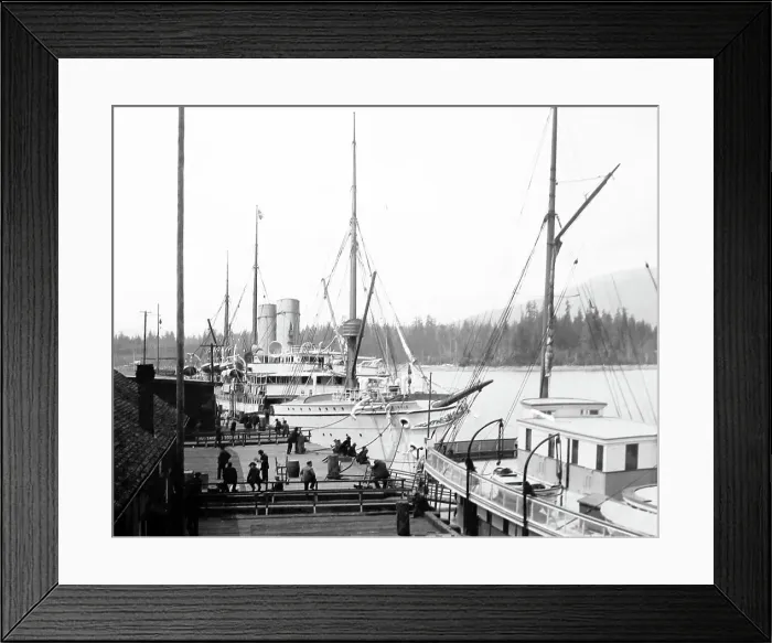 Framed Print : RMS Empress of India in Vancouver, Canada Framed Print : RMS Empress of India in Vancouver, Canada
