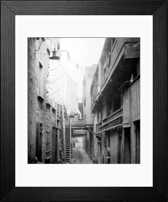 Framed Print : Sous le Cap Street, Quebec City, Canada, early 1900s Framed Print : Sous le Cap Street, Quebec City, Canada, early 1900s