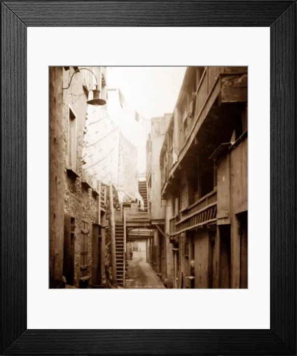Framed Print : Souse le Cap Street, Quebec City, Canada Framed Print : Souse le Cap Street, Quebec City, Canada