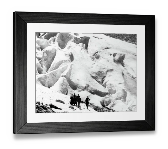 Framed Print : The Great Glacier, British Columbia, Canada, early 1900s Framed Print : The Great Glacier, British Columbia, Canada, early 1900s