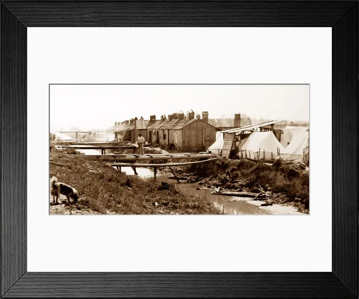 Framed Print : Salmon canning camp, British Columbia, Canada Framed Print : Salmon canning camp, British Columbia, Canada