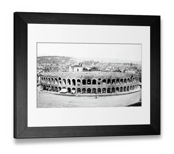 Framed Print : The Arena, Verona, Italy, Victorian period Framed Print : The Arena, Verona, Italy, Victorian period