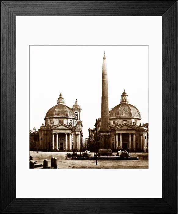Framed Print : Piazza del Popola, Rome, Italy Framed Print : Piazza del Popola, Rome, Italy