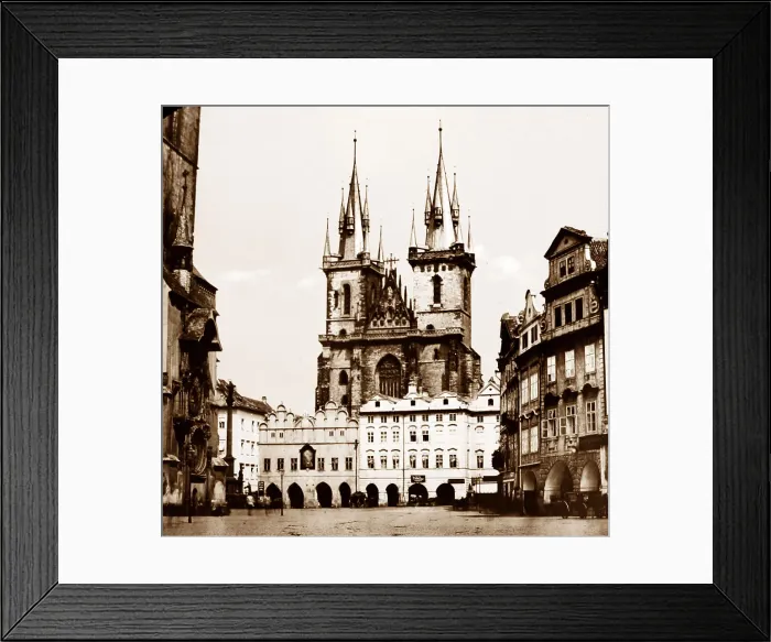 Framed Print : Grand Square, Prague, Czech Republic Framed Print : Grand Square, Prague, Czech Republic