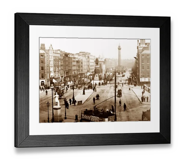 Framed Print : Sackville Street, Dublin, Ireland, early 1900s Framed Print : Sackville Street, Dublin, Ireland, early 1900s