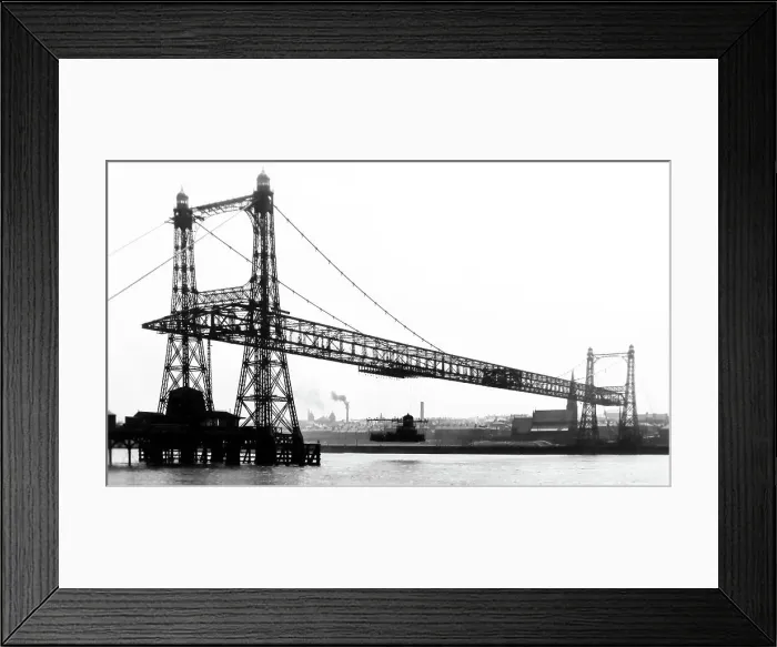 Framed Print : Widnes Transporter Bridge, early 1900s Framed Print : Widnes Transporter Bridge, early 1900s