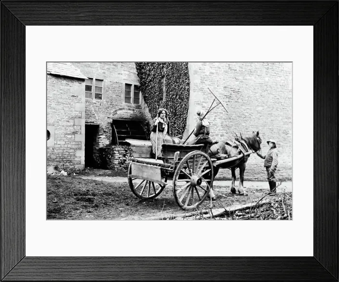 Framed Print : Going to the hayfield Framed Print : Going to the hayfield