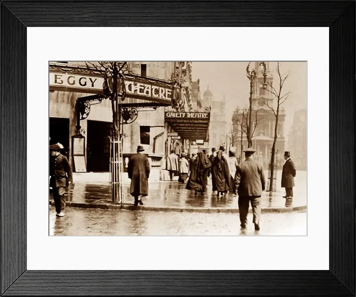 Framed Print : The Gaiety Theatre, London, early 1900s Framed Print : The Gaiety Theatre, London, early 1900s